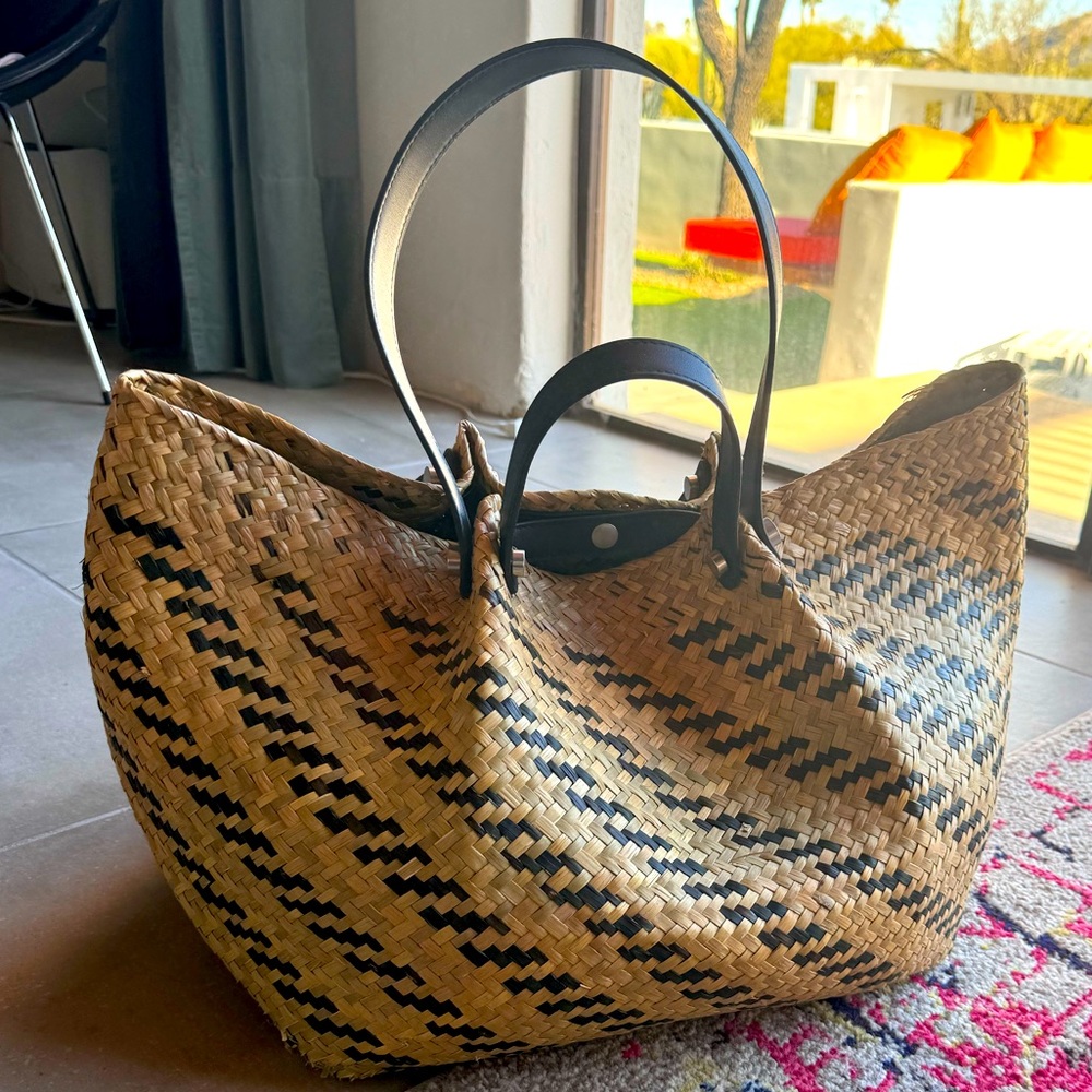 All saints large straw tote bag GUC